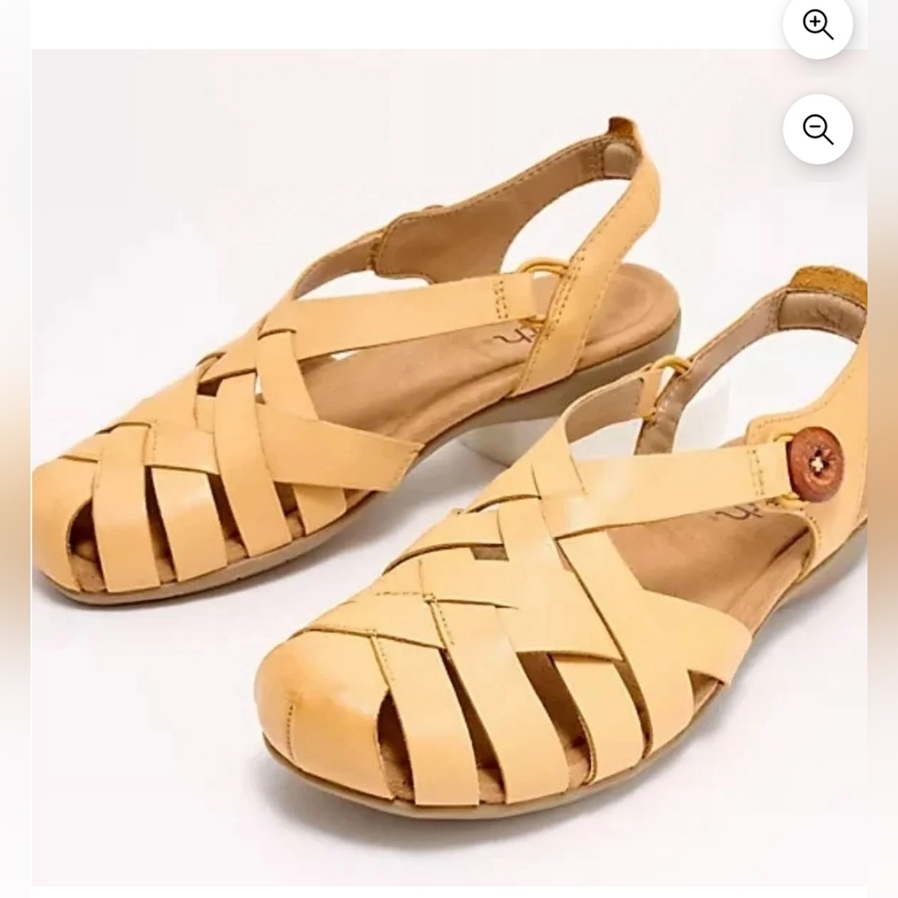 Earth Leather Fisherman‎ Sandals Size 10W